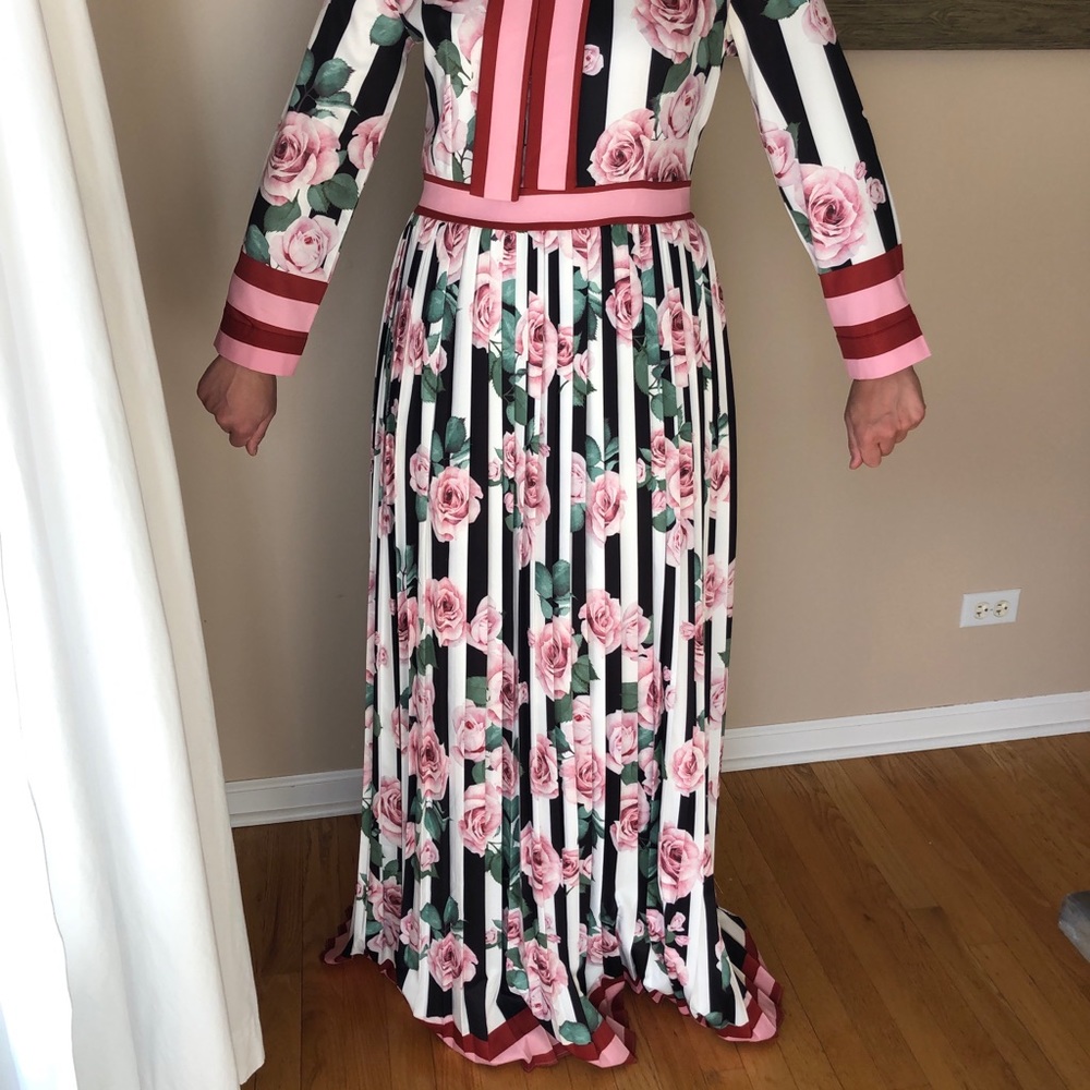 Long sleeve floral dress